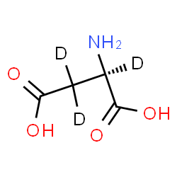 ChemSpider 2D Image | (2,3,3-~2~H_3_)Aspartic acid | C4H4D3NO4