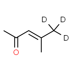 ChemSpider 2D Image | (3E)-4-Methyl(5,5,5-~2~H_3_)-3-penten-2-one | C6H7D3O