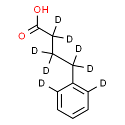 ChemSpider 2D Image | 4-[(2,6-~2~H_2_)Phenyl](~2~H_6_)butanoic acid | C10H4D8O2