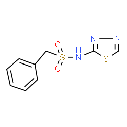 ChemSpider 2D Image | 1-Phenyl-N-(1,3,4-thiadiazol-2-yl)methanesulfonamide | C9H9N3O2S2