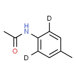 ChemSpider 2D Image | N-[4-Methyl(2,6-~2~H_2_)phenyl]acetamide | C9H9D2NO