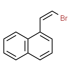 ChemSpider 2D Image | 1-[(Z)-2-Bromovinyl]naphthalene | C12H9Br