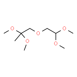 ChemSpider 2D Image | 1-(2,2-Dimethoxyethoxy)-2,2-dimethoxypropane | C9H20O5