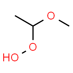 ChemSpider 2D Image | 1-Methoxyethyl hydroperoxide | C3H8O3