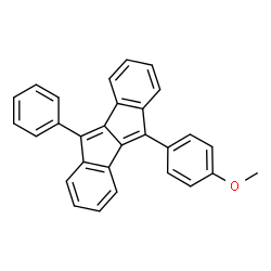 ChemSpider 2D Image | 5-(4-Methoxyphenyl)-10-phenylindeno[2,1-a]indene | C29H20O