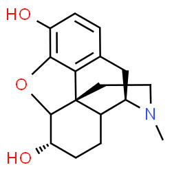 ChemSpider 2D Image | (6alpha)-17-Methyl-4,5-epoxymorphinan-3,6-diol | C17H21NO3