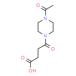 ChemSpider 2D Image | 4-(4-Acetyl-1-piperazinyl)-4-oxobutanoic acid | C10H16N2O4