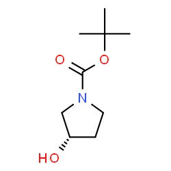 ChemSpider 2D Image | (S)-(+)-N-Boc-3-pyrrolidinol | C9H17NO3