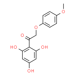 ChemSpider 2D Image | 2-(4-Methoxyphenoxy)-1-(2,4,6-trihydroxyphenyl)ethanone | C15H14O6