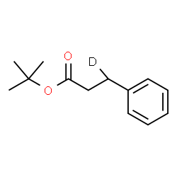 ChemSpider 2D Image | 2-Methyl-2-propanyl 3-phenyl(3-~2~H_1_)propanoate | C13H17DO2