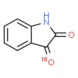ChemSpider 2D Image | 1H-Indole-2,3-(3-~18~O)dione | C8H5NO18O
