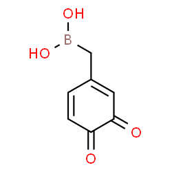 ChemSpider 2D Image | [(3,4-Dioxo-1,5-cyclohexadien-1-yl)methyl]boronic acid | C7H7BO4