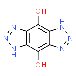 ChemSpider 2D Image | 1,5-Dihydro[1,2,3]triazolo[4,5-f]benzotriazole-4,8-diol | C6H4N6O2