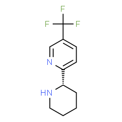 ChemSpider 2D Image | 2-[(2S)-2-Piperidinyl]-5-(trifluoromethyl)pyridine | C11H13F3N2