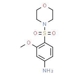 ChemSpider 2D Image | 3-Methoxy-4-(4-morpholinylsulfonyl)aniline | C11H16N2O4S