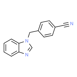 ChemSpider 2D Image | 4-(1H-Benzimidazol-1-ylmethyl)benzonitrile | C15H11N3