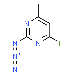 ChemSpider 2D Image | 2-Azido-4-fluoro-6-methylpyrimidine | C5H4FN5