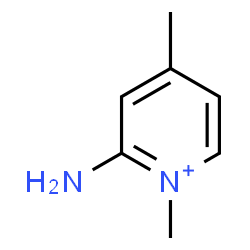 ChemSpider 2D Image | 2-Amino-1,4-dimethylpyridinium | C7H11N2