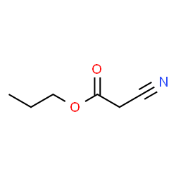 ChemSpider 2D Image | Propyl cyanoacetate | C6H9NO2