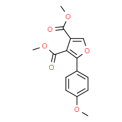 ChemSpider 2D Image | Dimethyl 2-(4-methoxyphenyl)-3,4-furandicarboxylate | C15H14O6