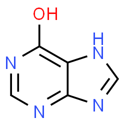 ChemSpider 2D Image | Hypoxanthin | C5H4N4O