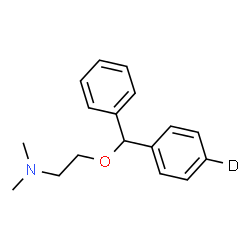 ChemSpider 2D Image | N,N-Dimethyl-2-{phenyl[(4-~2~H)phenyl]methoxy}ethanamine | C17H20DNO