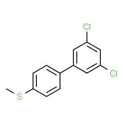 ChemSpider 2D Image | 3,5-Dichloro-4'-(methylsulfanyl)biphenyl | C13H10Cl2S