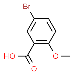 ChemSpider 2D Image | 5-Bromo-2-methoxybenzoic acid | C8H7BrO3