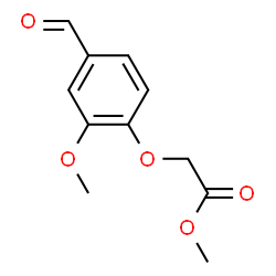 ChemSpider 2D Image | Methyl (4-formyl-2-methoxyphenoxy)acetate | C11H12O5