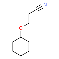 ChemSpider 2D Image | 3-(Cyclohexyloxy)propanenitrile | C9H15NO
