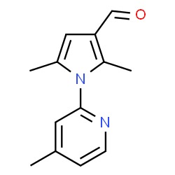 ChemSpider 2D Image | 2,5-dimethyl-1-(4-methylpyridin-2-yl)pyrrole-3-carbaldehyde | C13H14N2O