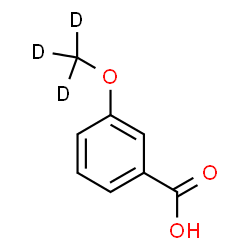ChemSpider 2D Image | Benzoic acid, 3-(methoxy-d3)- | C8H5D3O3