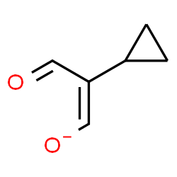 ChemSpider 2D Image | (1Z)-2-Cyclopropyl-3-oxo-1-propen-1-olate | C6H7O2