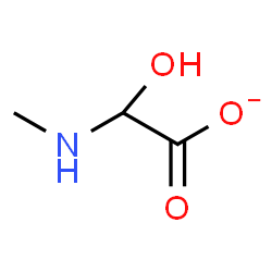 ChemSpider 2D Image | Hydroxy(methylamino)acetate | C3H6NO3