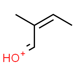 ChemSpider 2D Image | [(2Z)-2-Methyl-2-buten-1-ylidene]oxonium | C5H9O