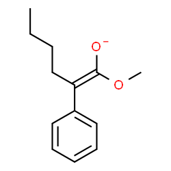 ChemSpider 2D Image | (1Z)-1-Methoxy-2-phenyl-1-hexen-1-olate | C13H17O2