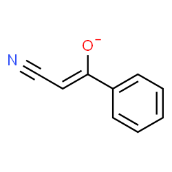 ChemSpider 2D Image | (Z)-2-Cyano-1-phenylethenolate | C9H6NO