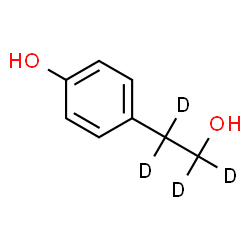 ChemSpider 2D Image | 4-[2-Hydroxy(~2~H_4_)ethyl]phenol | C8H6D4O2