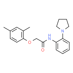 ChemSpider 2D Image | 2-(2,4-Dimethylphenoxy)-N-[2-(1-pyrrolidinyl)phenyl]acetamide | C20H24N2O2