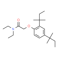 ChemSpider 2D Image | N,N-Diethyl-2-(2,4-di-tert-pentylphenoxy)acetamide | C22H37NO2