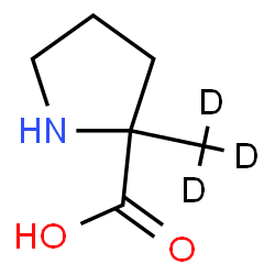 ChemSpider 2D Image | 2-(~2~H_3_)Methylproline | C6H8D3NO2