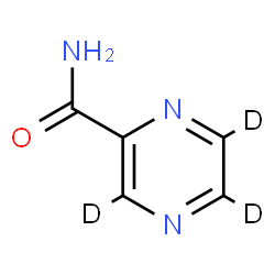 ChemSpider 2D Image | 2-(~2~H_3_)Pyrazinecarboxamide | C5H2D3N3O