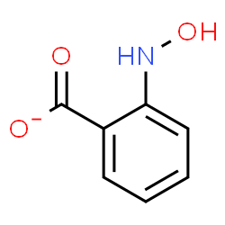 ChemSpider 2D Image | 2-(Hydroxyamino)benzoate | C7H6NO3