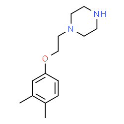 ChemSpider 2D Image | 1-[2-(3,4-Dimethylphenoxy)ethyl]piperazine | C14H22N2O