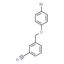 ChemSpider 2D Image | 3-[(4-Bromophenoxy)methyl]benzonitrile | C14H10BrNO
