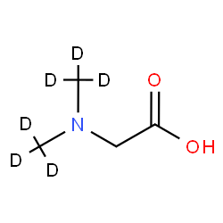 ChemSpider 2D Image | N,N-Di(methyl-d3)glycine | C4H3D6NO2