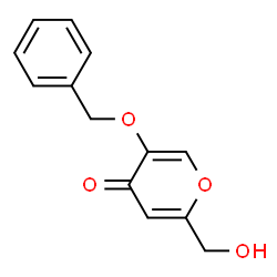 ChemSpider 2D Image | 5-(Benzyloxy)-2-(hydroxymethyl)-4H-pyran-4-one | C13H12O4