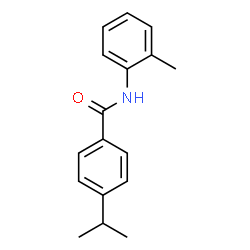 ChemSpider 2D Image | 4-Isopropyl-N-(2-methylphenyl)benzamide | C17H19NO