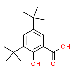 ChemSpider 2D Image | 3,5-Ditertbutyl salicylic acid | C15H22O3