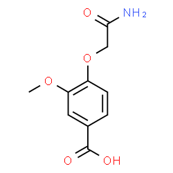 ChemSpider 2D Image | 4-(2-Amino-2-oxoethoxy)-3-methoxybenzoic acid | C10H11NO5